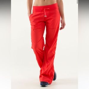 Lululemon Studio Pants (rare) “Love Red” Size 4